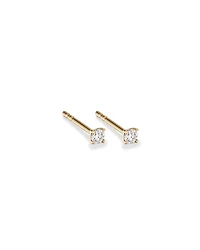 0.10 Carat TW Diamond Mini Solitaire Stud Earrings in 10kt White Gold