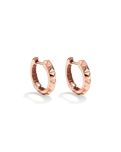 Créoles Huggie Signature Connect en Or Rose 10 kt