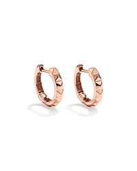 Créoles Huggie Signature Connect en Or Rose 10 kt