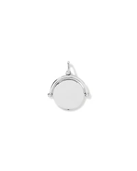 Pendentif cercle tournant gravable en argent sterling