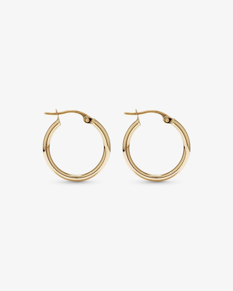18mm Hoop Earrings in 10kt Yellow Gold