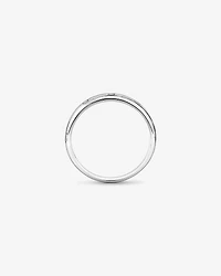 Carat TW Round Brilliant Bevelled Edge Men's Ring in Platinum