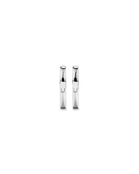 11mm Heart Shape Huggie Earrings in Sterling Silver
