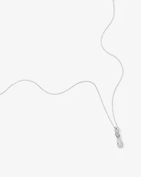 0.15 Carat TW Diamond Knots Pendant in Sterling Silver