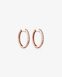 Huggie Earrings with 0.50 Carat TW of Diamonds in 10kt Rose Gold