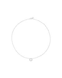 Carat TW Diamond Circle Necklace in 10kt White Gold