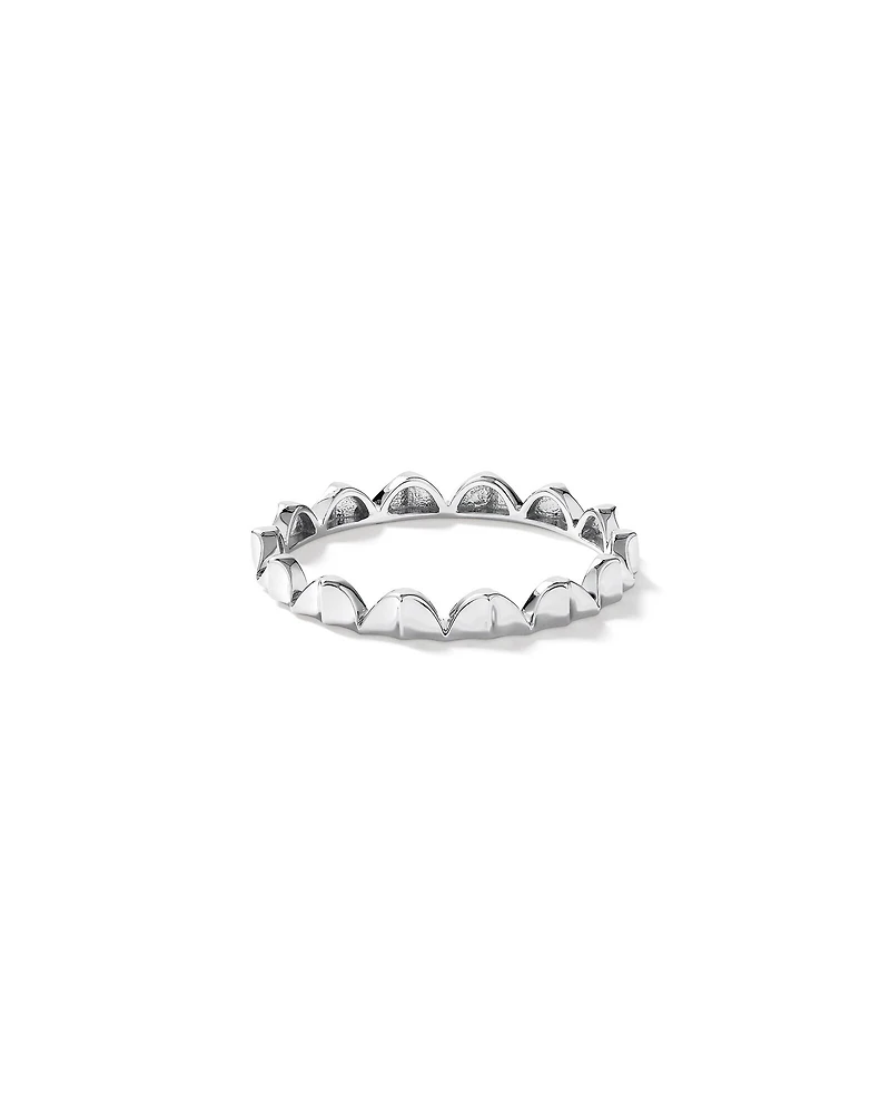 Bague Signature Connect Courbée en Argent Sterling