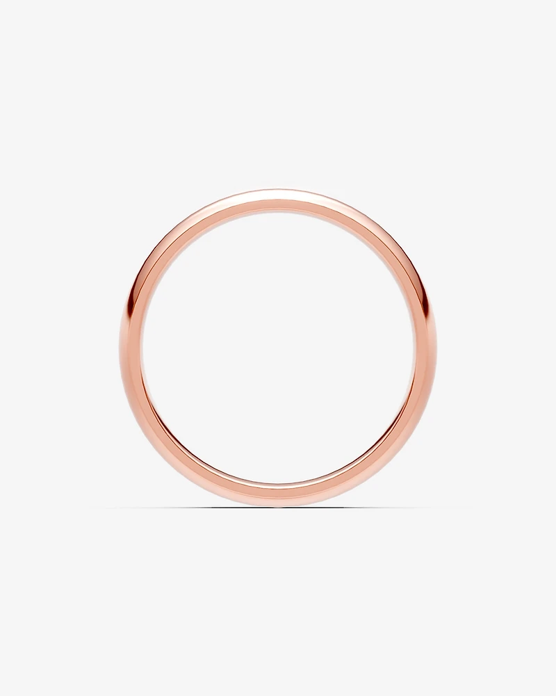 5mm High Domed Wedding Band 10kt Yellow Gold