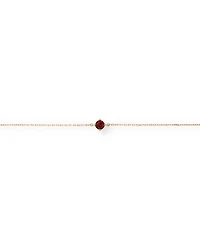 19cm (7.5") Bracelet with Garnet in 10kt Yellow Gold