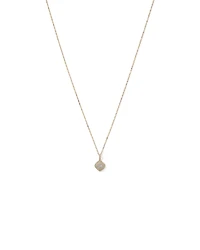 0.30 Carat TW Cushion Shaped Diamond Cluster Pendant Necklace in 10kt Yellow Gold