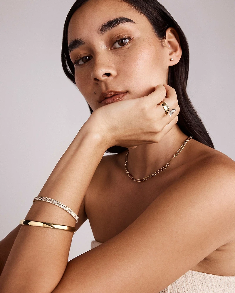 2.46 Carat TW Diamond Tennis Bracelet in 10kt Gold