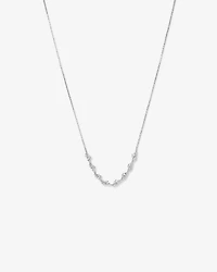 Cubic Zirconia Vine Necklace in Sterling Silver