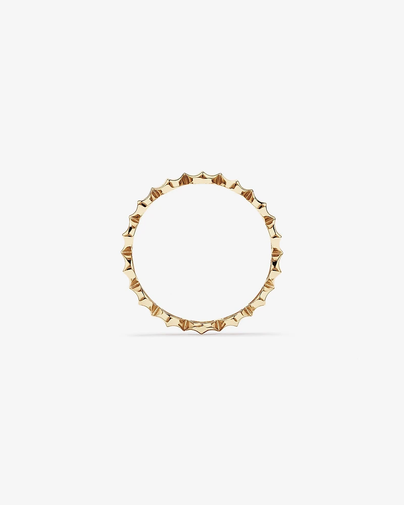 Bague Courbée Signature Connect en Or Rose 10 kt