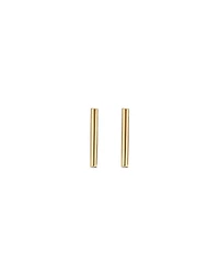 8mm Narrow Bar Stud Earrings in 10kt Yellow Gold