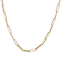 45cm (18”) 4.5mm Width Hollow Rectangular Link Chain in 10kt Yellow Gold