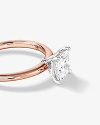 1.25 Carat TW Princess Cut Laboratory-Grown Diamond Solitaire Engagement Ring In 14kt White Gold