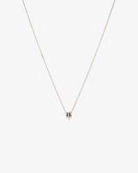 Trio Pendant with .09 Carat TW Diamonds in Sterling Silver and 10kt Yellow gold