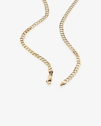 55cm (22") 4mm-4.5mm Width Curb Chain in 10kt Yellow Gold