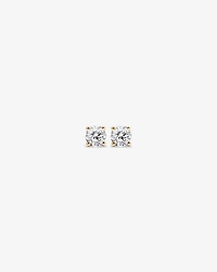 Certified 0.25 Carat TW Round Brilliant Diamond Solitaire Stud Earrings in 18kt Yellow Gold
