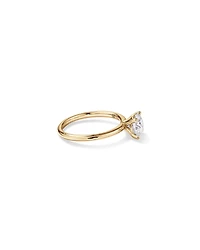 Carat TW Round Brilliant Laboratory-Grown Diamond Solitaire Engagement Ring in 14kt Gold