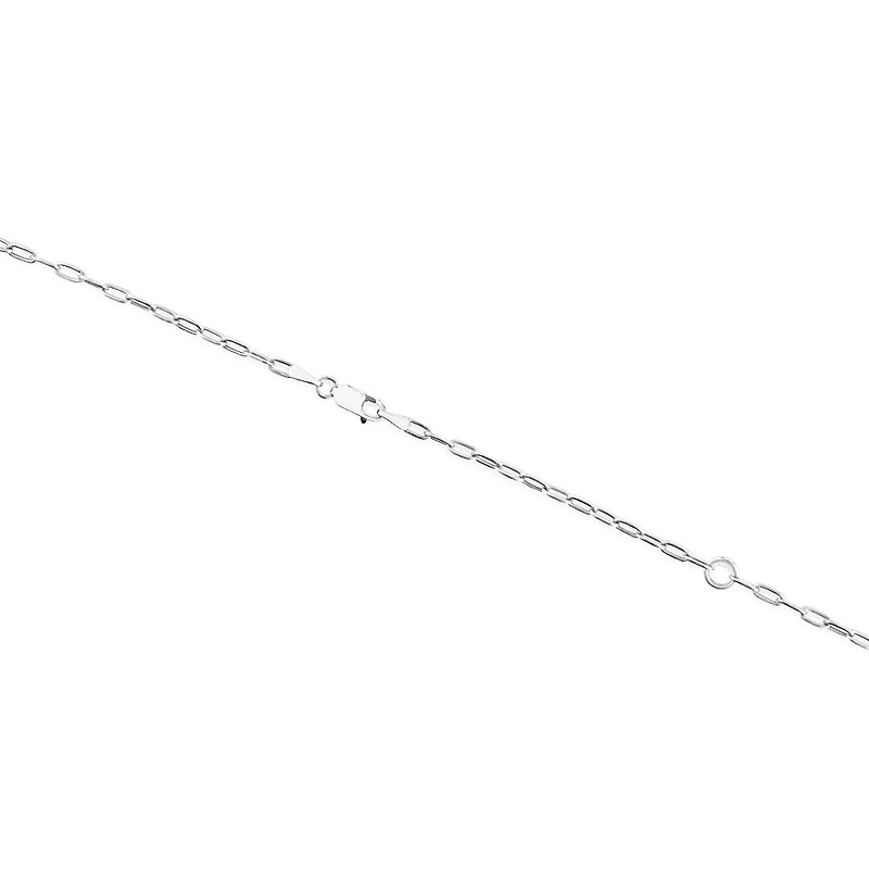 45cm (18”) 2mm-2.5mm Width Hollow Paperclip Chain in 10kt Yellow Gold
