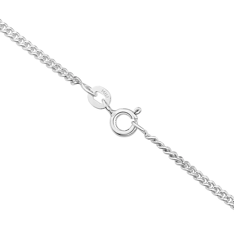 50cm (20") 2mm Width Curb Chain in Sterling Silver