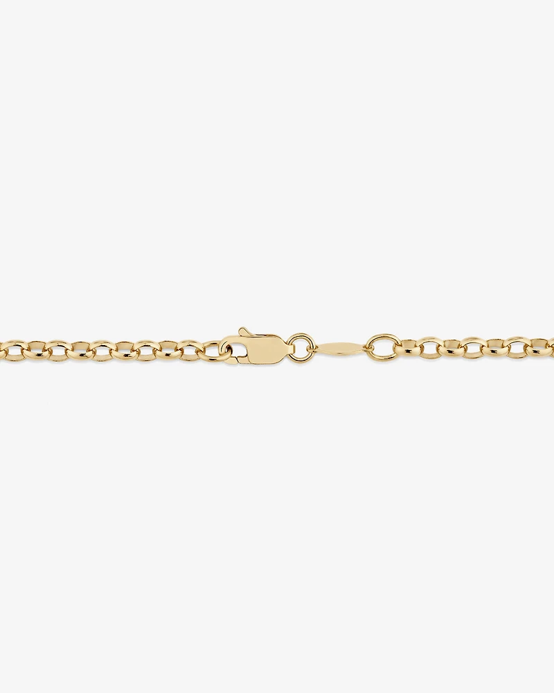 70cm (28") Oval Belcher Chain in 10kt Yellow Gold