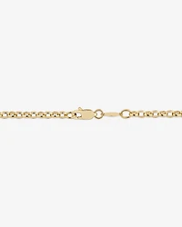 70cm (28") Oval Belcher Chain in 10kt Yellow Gold