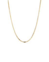 50cm (20") 3.5mm Width Herringbone Necklace in 10kt Yellow Gold