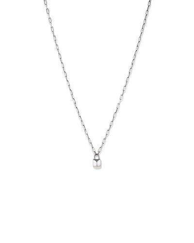 Signature Lock Necklace in Sterling Silver