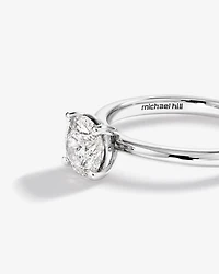 1.00 Carat TW Round Brilliant Diamond Solitaire Engagement Ring in 14kt White and Yellow Gold
