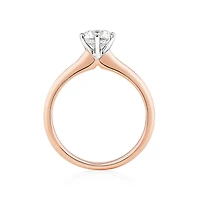 Certified Solitaire Engagement Ring with a 1 Carat TW Diamond in 18kt White Gold