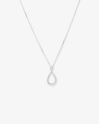 Collier pendentif Infini en zircone cubique en argent sterling