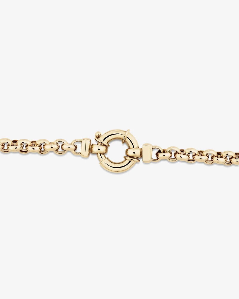 45cm (18") 5mm-5.5mm Width Hollow Belcher Chain in 10kt Yellow Gold