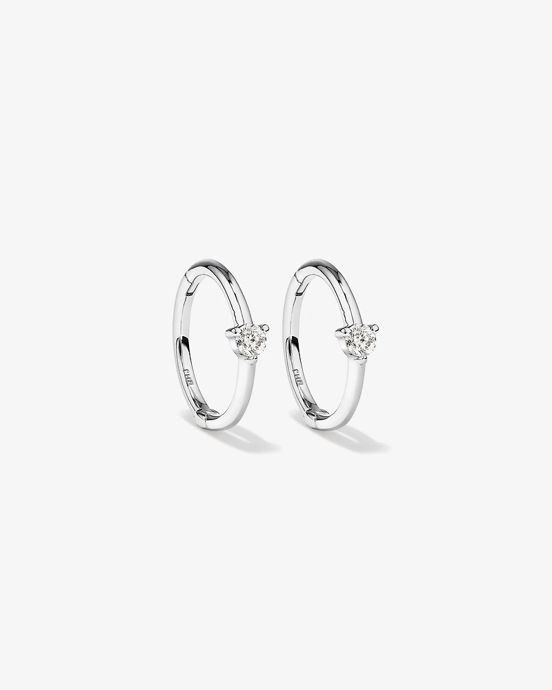 Diamond Accent Sleeper Earrings in 10kt Gold