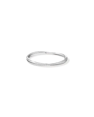 Bracelet torsadé de 63 mm en argent sterling