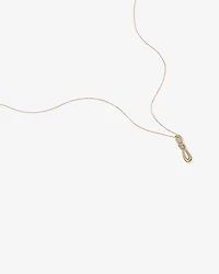 Pendentif à nœuds de diamants TW de 0,07 carat en or jaune 10 carats