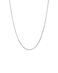 55cm (22") 2-2.5mm Width Fine Curb Chain Necklace in Sterling Silver