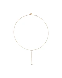 Collier Lariat rond TW en or jaune 10 carats en or jaune 10 carats