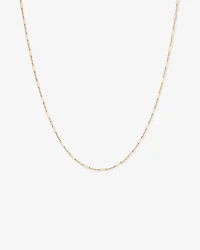1.6mm Wide Paperclip 3 and 1 Chain in 10kt Yellow Gold