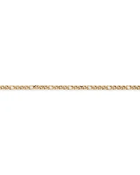 19cm (7.5") Double Oval Curb Bracelet in 10kt Yellow Gold