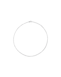 50cm (20") 1.25mm Width Round Box Chain Necklace in Sterling Silver