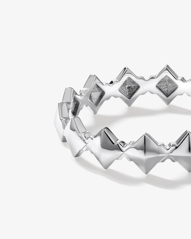 Bague Signature Connect Pointue en Argent Sterling