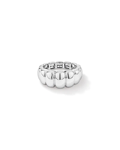 Bague À Crête De Bulles En Argent Sterling