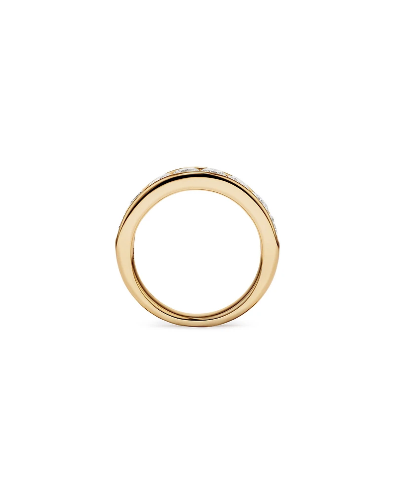 1.50 Carat TW Channel Set Round Brilliant Lab-Grown Diamond Wedding Ring in 14kt Yellow Gold