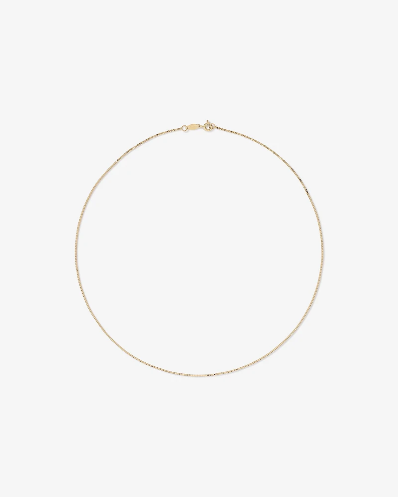 45cm (18") Box Chain in 10kt Yellow Gold