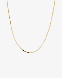 45cm (18”) 2mm-2.5mm Width Herringbone Chain in 10kt Yellow Gold