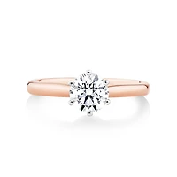 Certified Solitaire Engagement Ring with a 1 Carat TW Diamond in 18kt White Gold