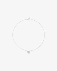 0.38 Carat TW Round Brilliant Laboratory-Grown Diamond Heart Pendant in Sterling Silver
