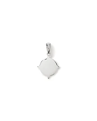 Black Diamond Compass Pendant in Sterling Silve